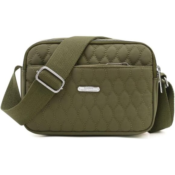 Accessories - Small Nylon Quilted Crossbody Bag Women Ladies Mini Phone Wallet Purse